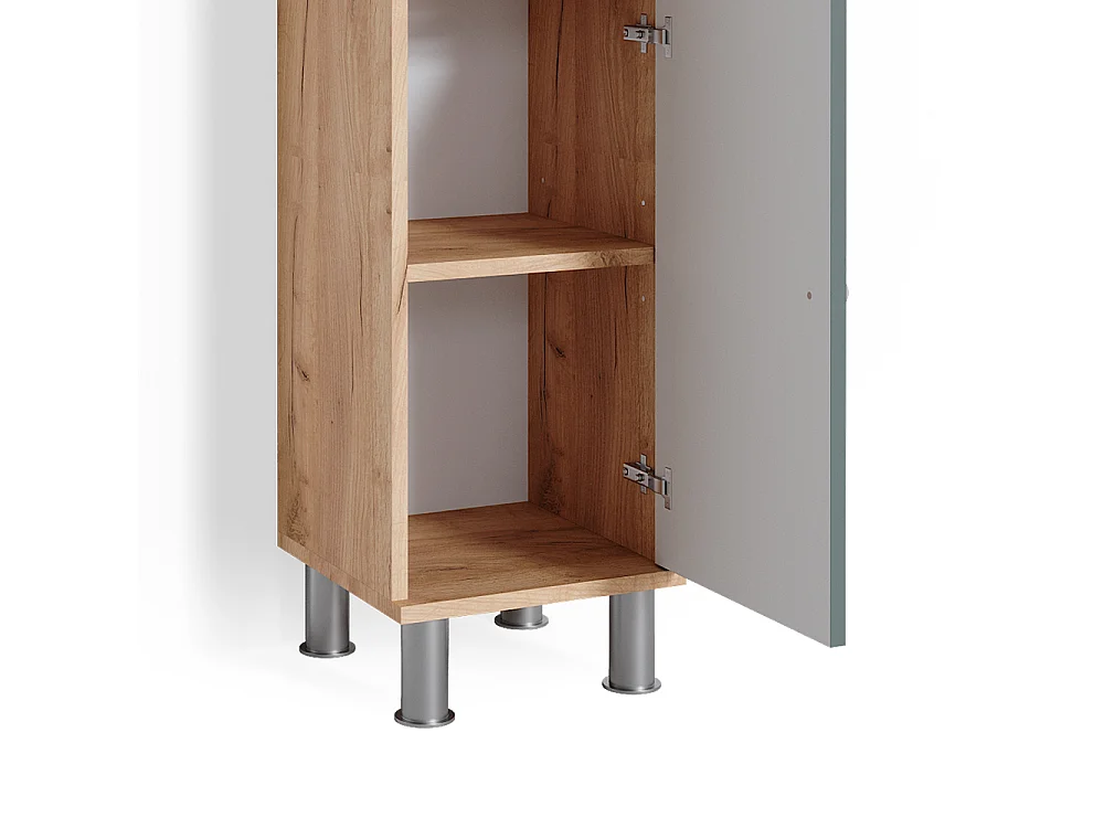 Meuble salle de bain vert 30x30x95 fynn