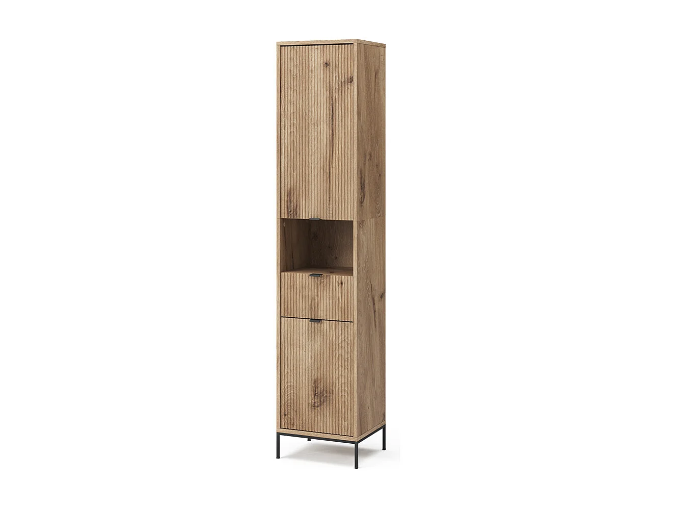 Armoire de salle de bain chêne viking 40x35x190 eliza