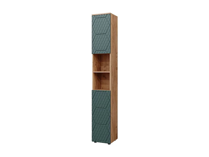 Armoire de salle de bain  vert/force de lor chêne 30x30x192 irma