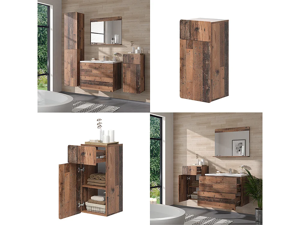 Armoire Midischrank oldstyle 36.6x32.8x76.6 izan