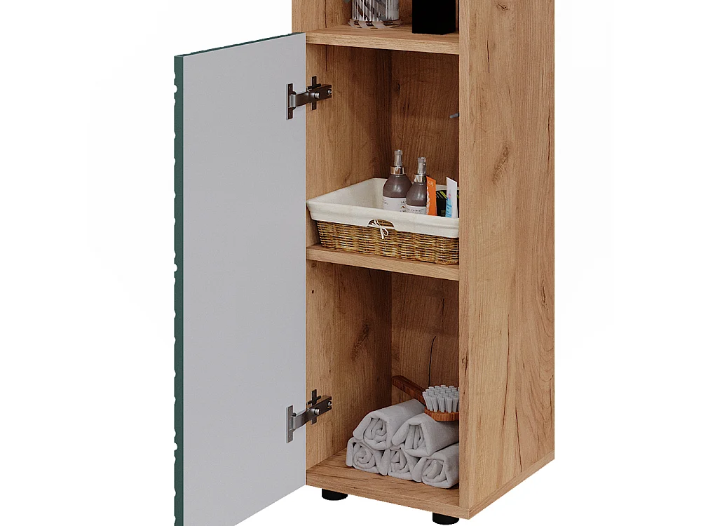 Armoire midisch vert/force de lor chêne 30x30x95 irma