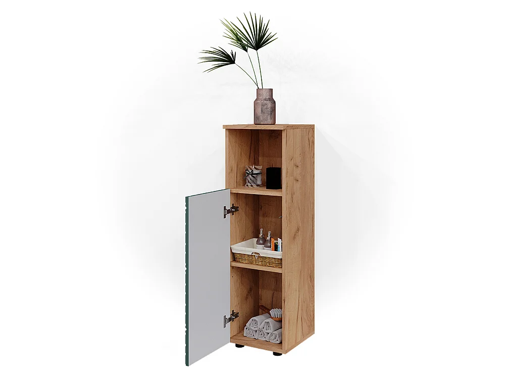 Armoire midisch vert/force de lor chêne 30x30x95 irma