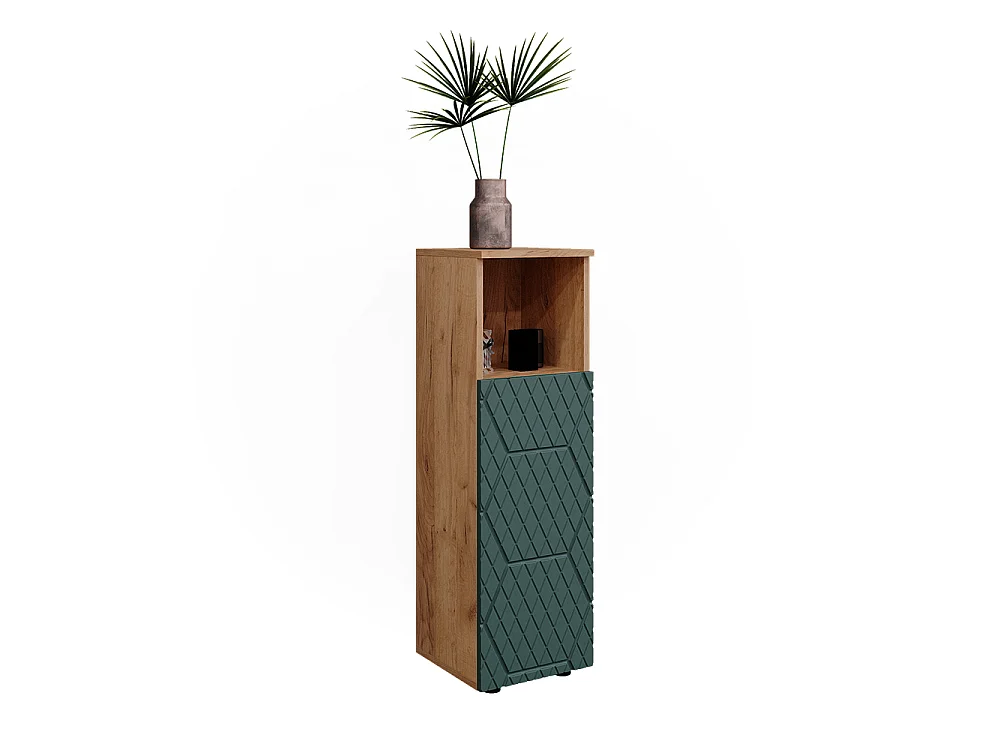 Armoire midisch vert/force de lor chêne 30x30x95 irma