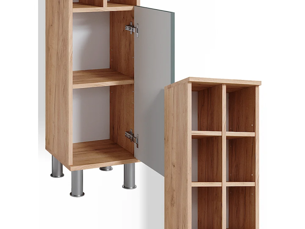 Meuble salle de bain vert 30x30x130.6 fynn