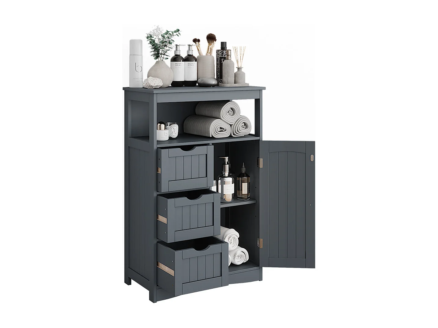 Armoire Midischrank gris 56x29.2x86.5 bianco