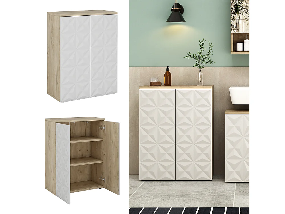 Midischrank weiß 60x30x79.5 edge