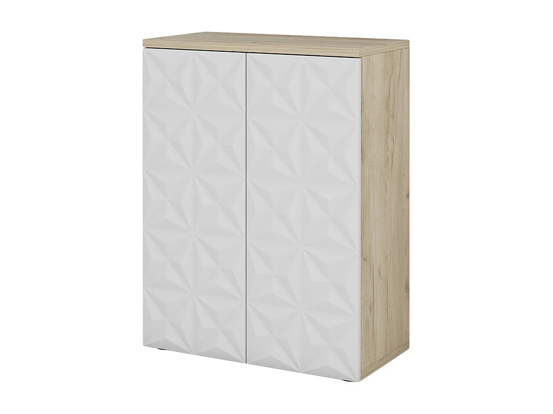 Meuble salle de bain blanc 60x30x79.5 edge