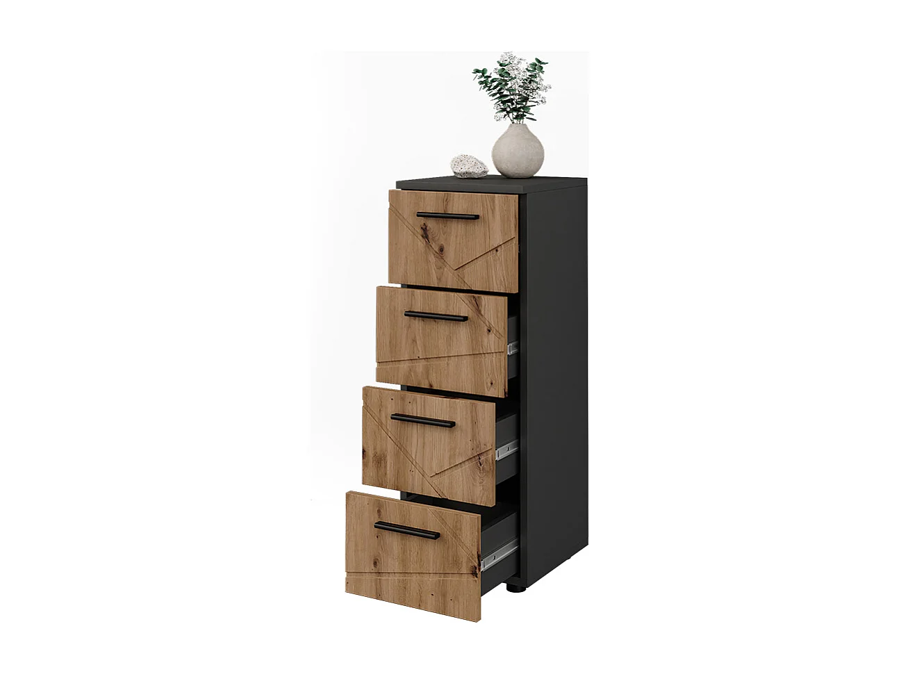 Meuble Midischrank anthracite/artisan 30x30x81 irma