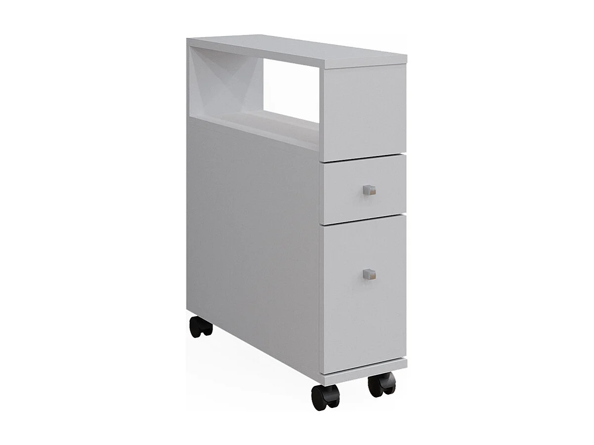 Meuble salle de bain blanc 17.6x52.8x61.6 fynn