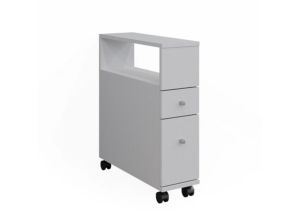 Badschrank weiß 17.6x52.8x61.6 fynn