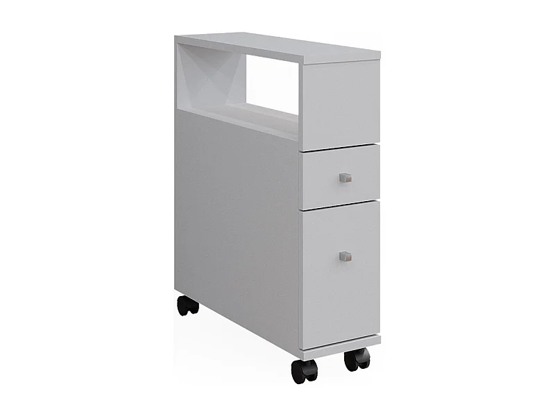 Cassettiera da bagno bianco 17.6x52.8x61.6 fynn