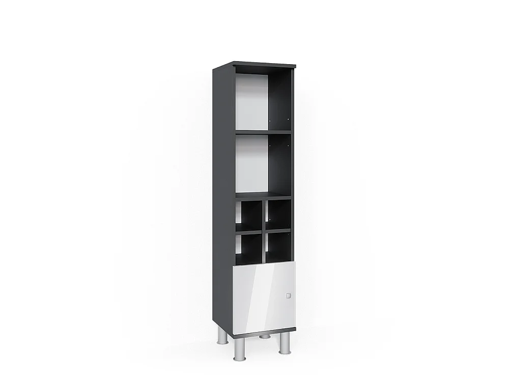 Armário Midi branco alto brilho 30x30x130.6 fynn