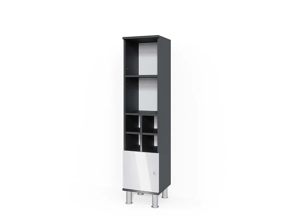 Armário Midi branco alto brilho 30x30x130.6 fynn