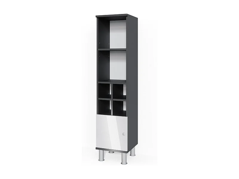 Midischrank weiß hochglanz 30x30x130.6 fynn