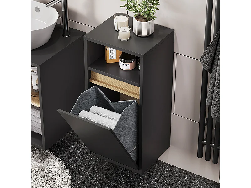 Badschrank grau/artisan 38x33x80 viola