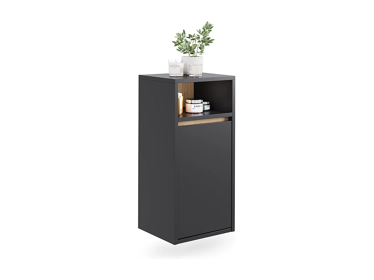 Bathroom cabinet gray/artisan 38x33x80 viola