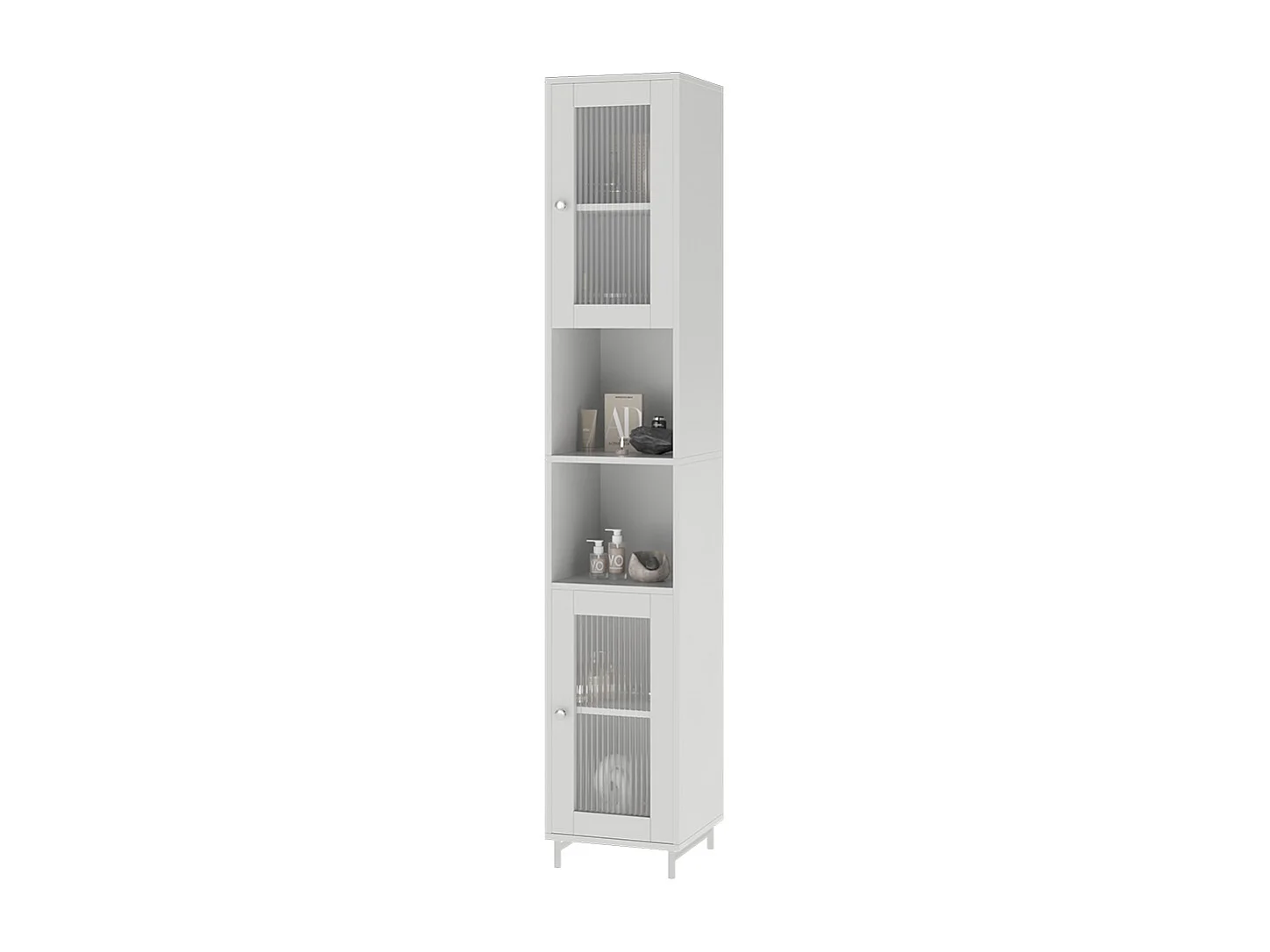 Armoire de salle de bain blanc 30x30x171.5 malte
