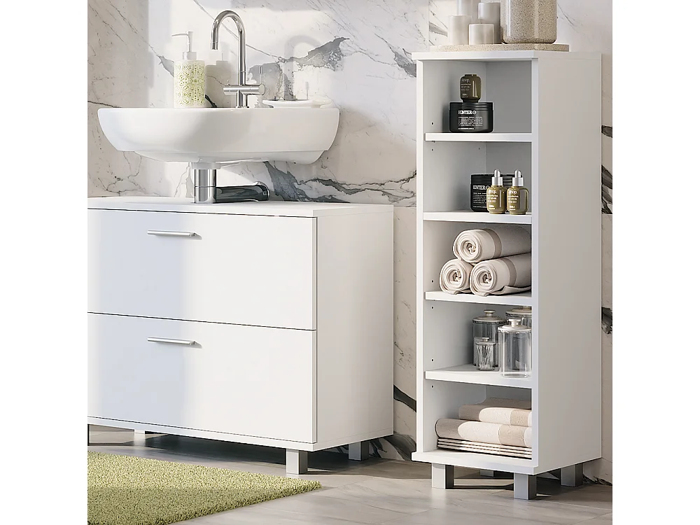 Armoire Midischrank blanc 30.2x30x95 ilias