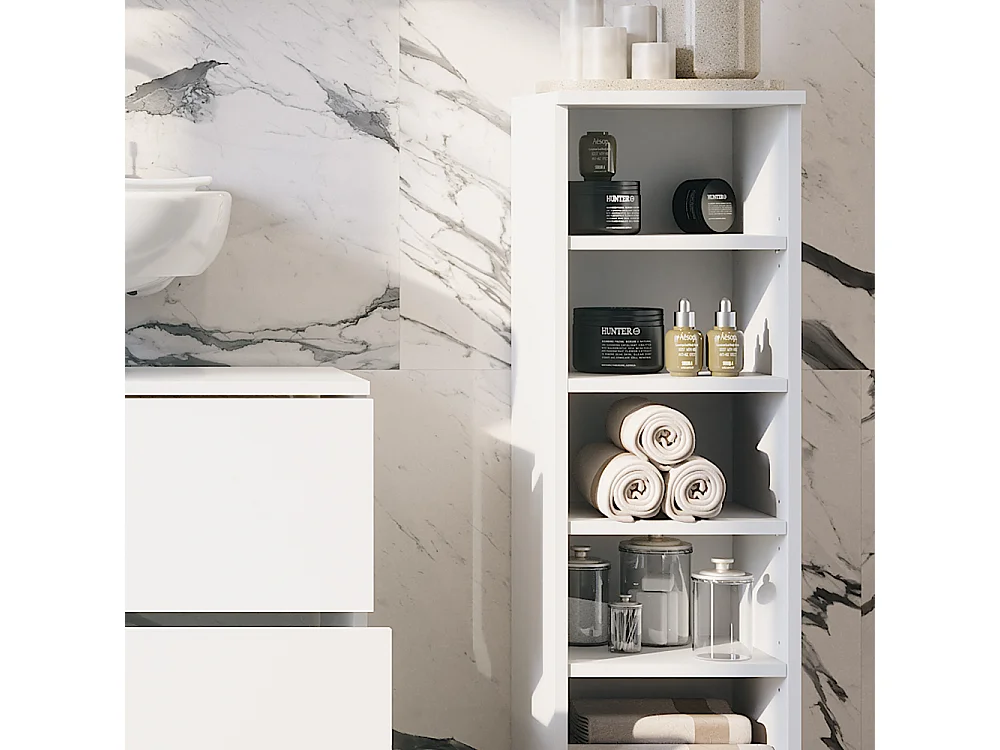 Armoire Midischrank blanc 30.2x30x95 ilias