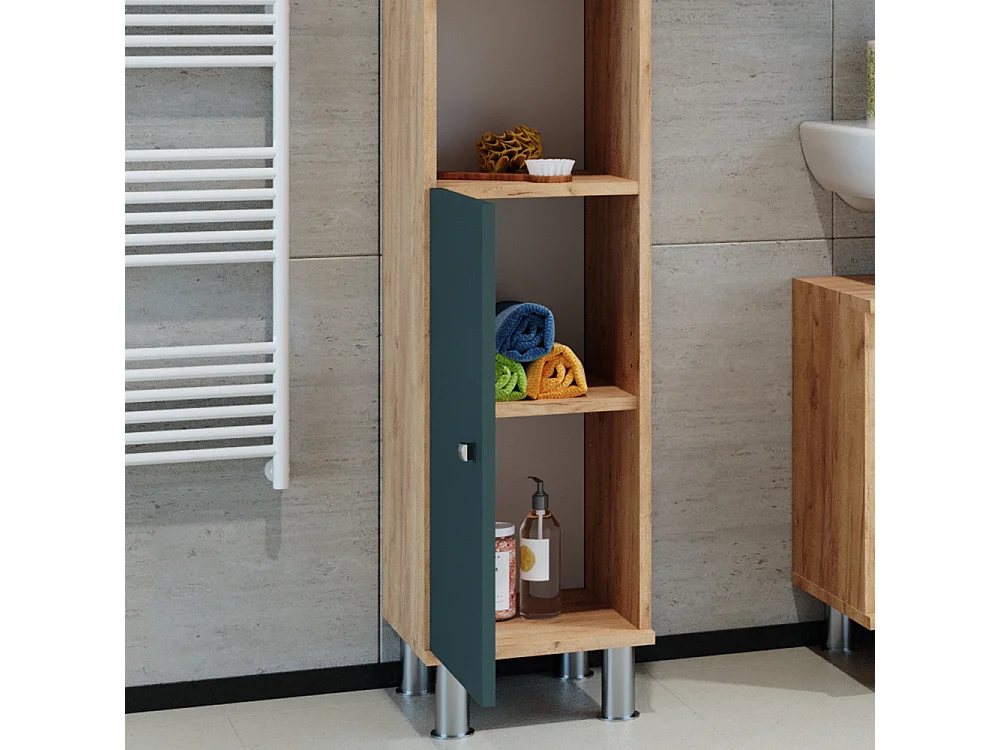 Badschrank grün 30x30x190 fynn