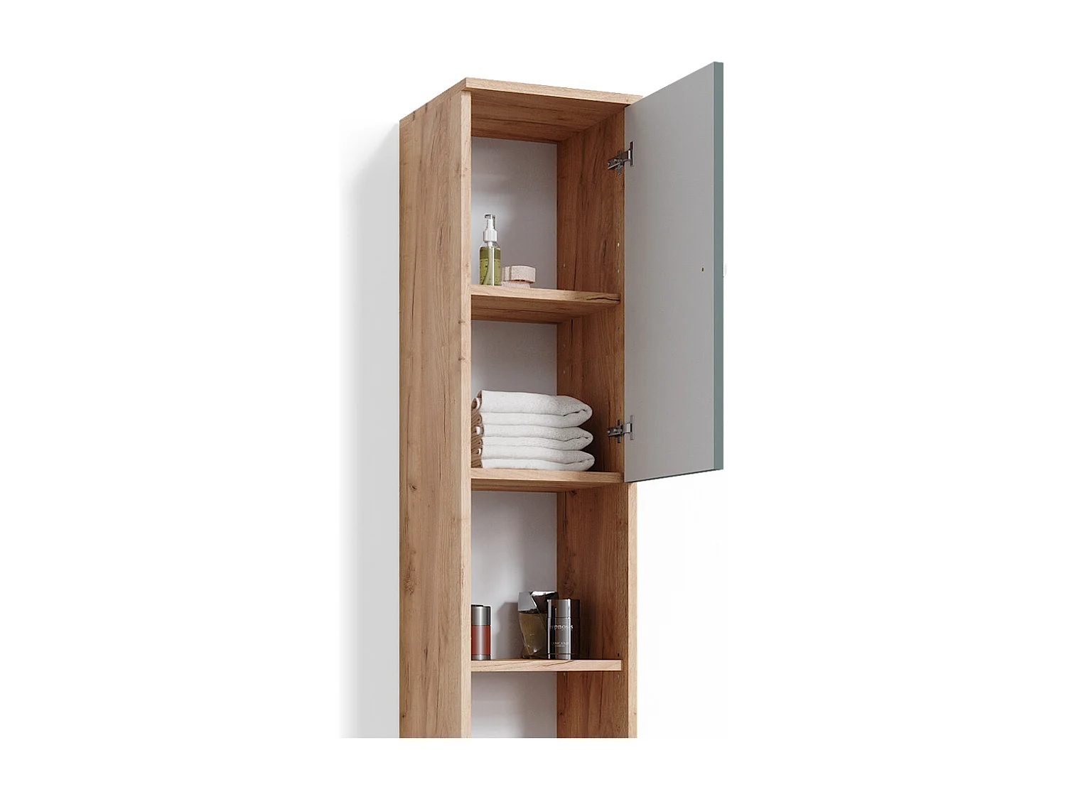 Meuble salle de bain vert 30x30x190 fynn