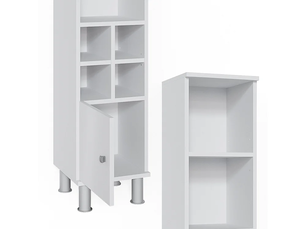 Meuble salle de bain blanc 30x30x130.6 fynn