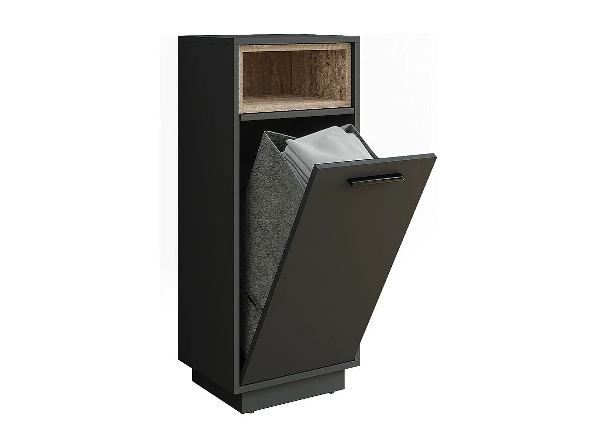 Wäscheschrank anthrazit/sonoma 38x30x93 beatrice