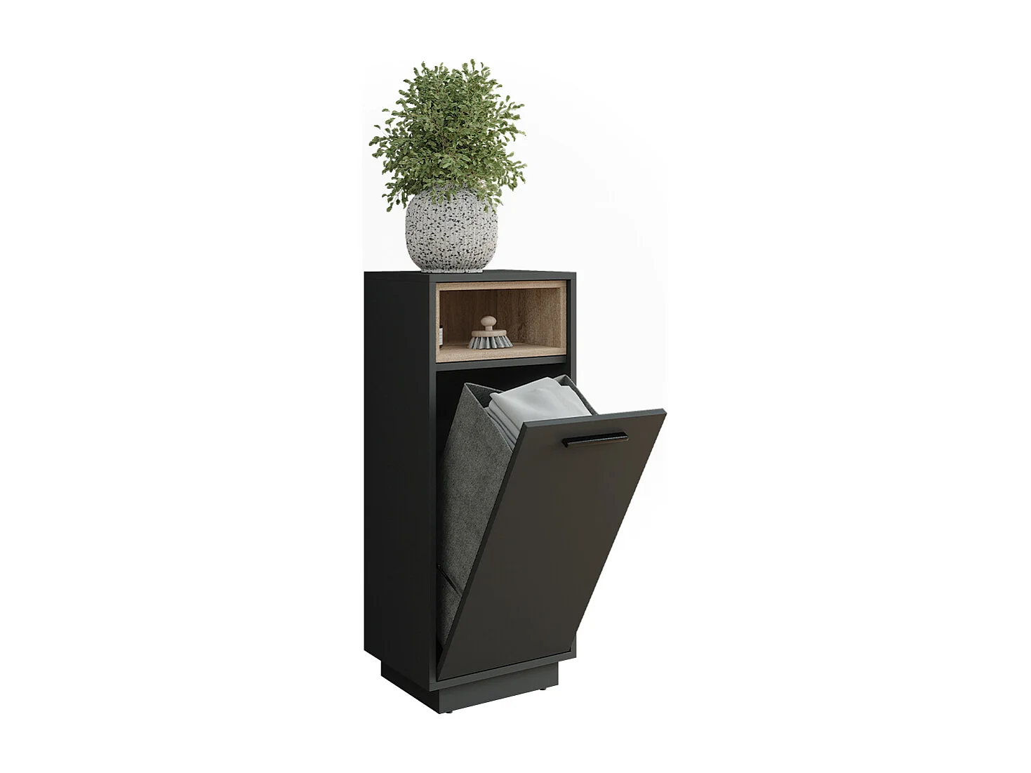 Laundry cupboard anthracite/sonoma 38x30x93 beatrice