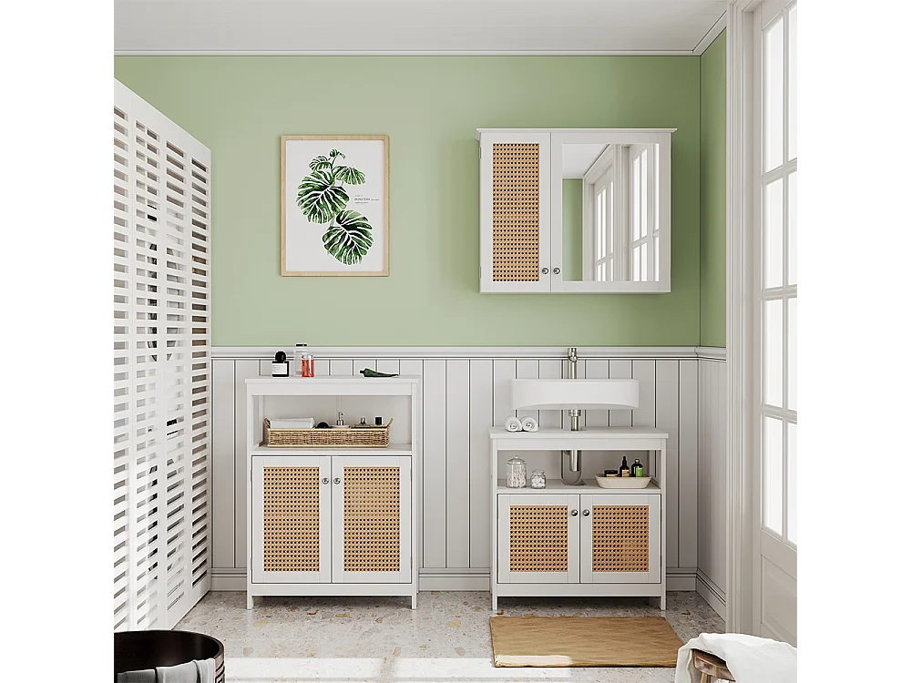 Midischrank weiß 60x30x80 rosario