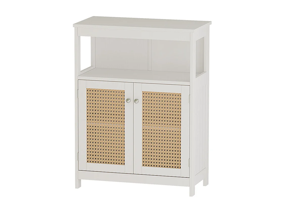 Meuble salle de bain blanc 60x30x80 rosario