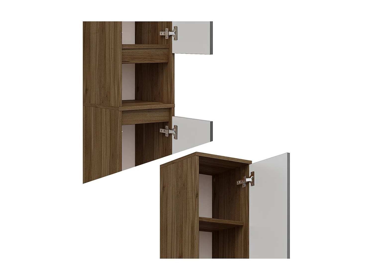 Badschrank anthrazit hochglanz 30.2x30x191.5 majest