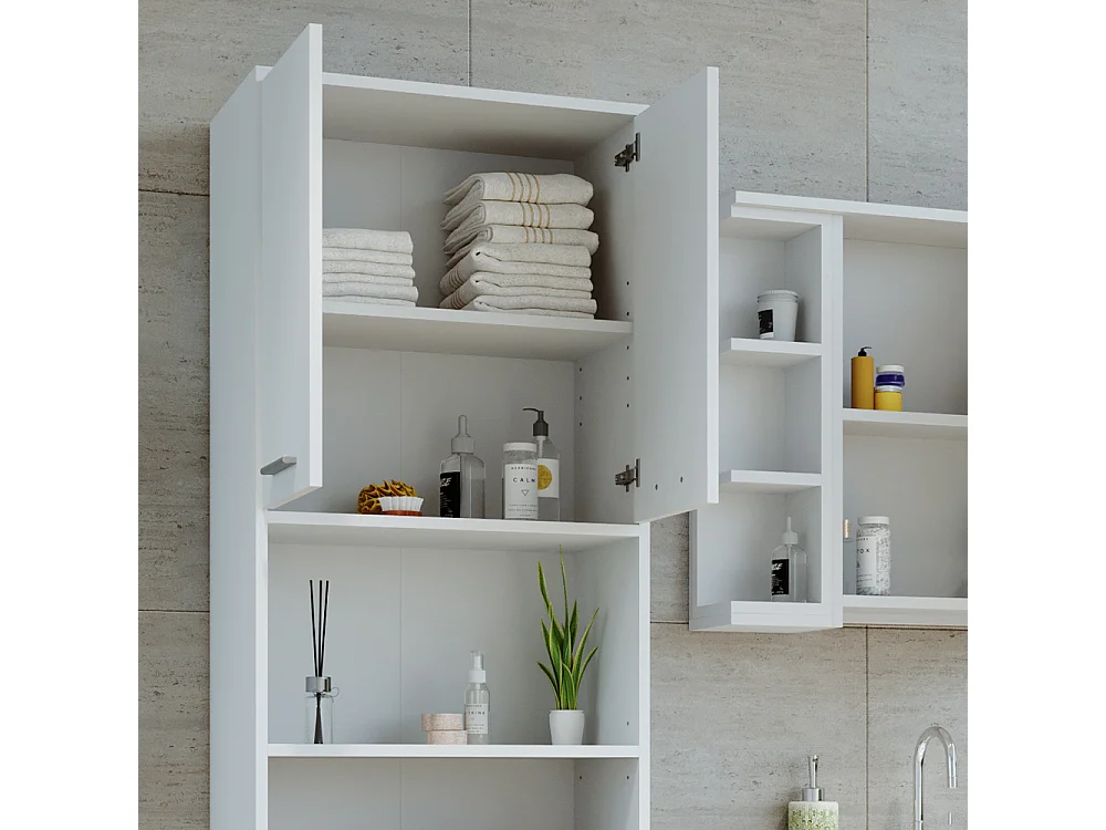 Badschrank weiß 56.1x30x190 maris