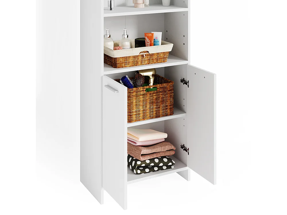 Badschrank weiß 56.1x30x190 maris