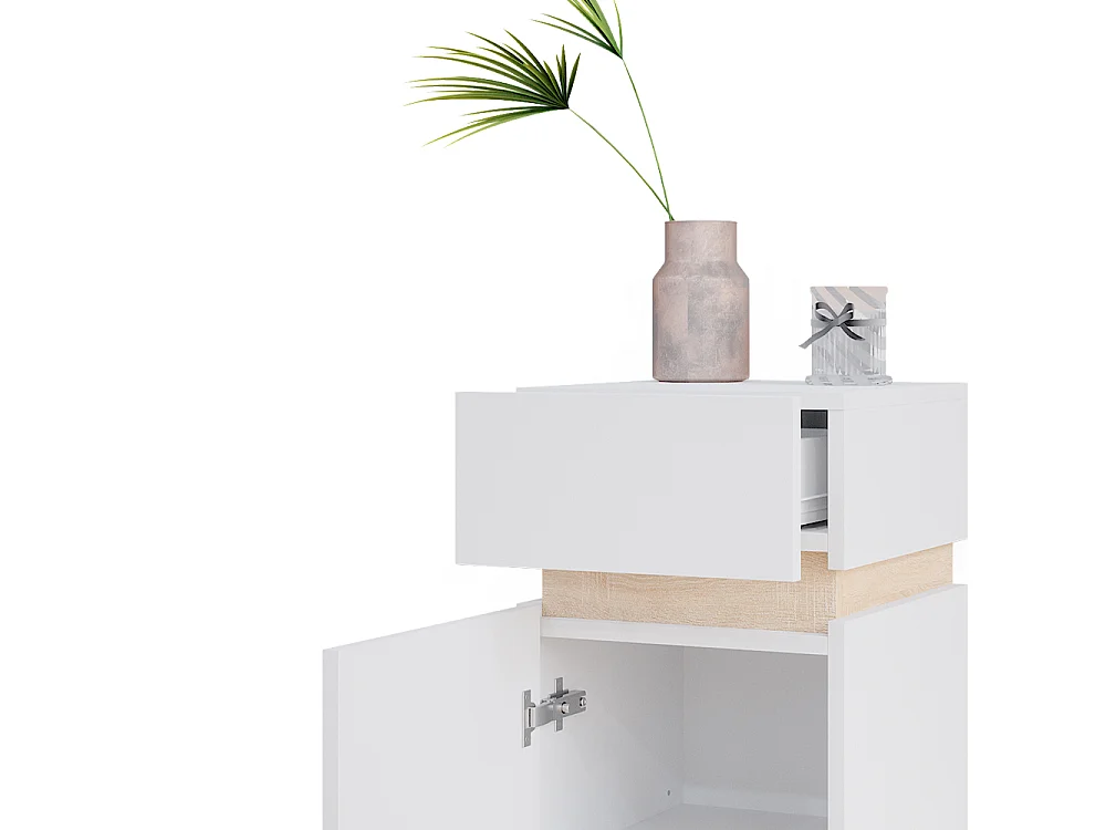 Midischrank weiß 33x35x75.5 gloria