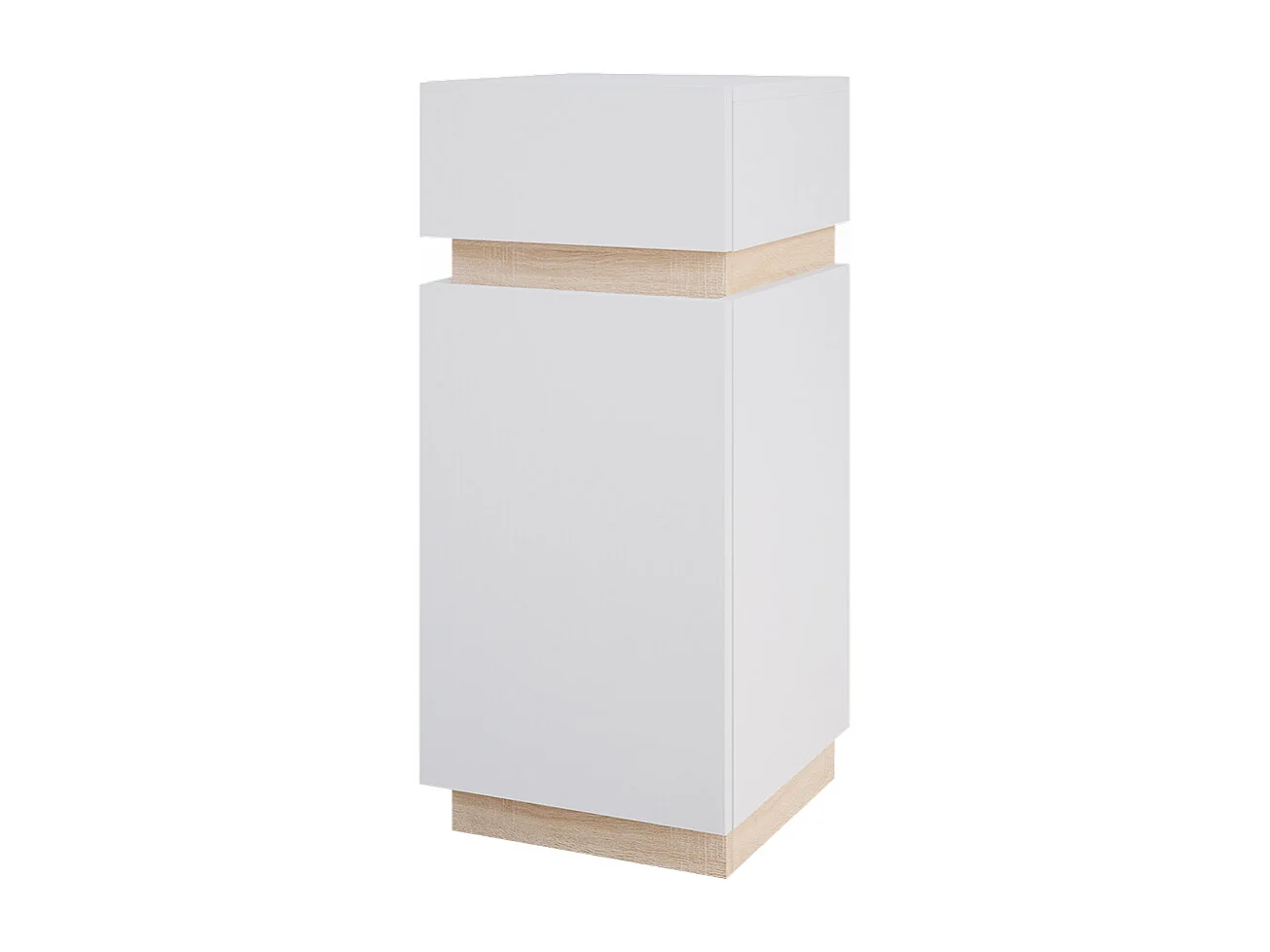Meuble salle de bain blanc 33x35x75.5 gloria
