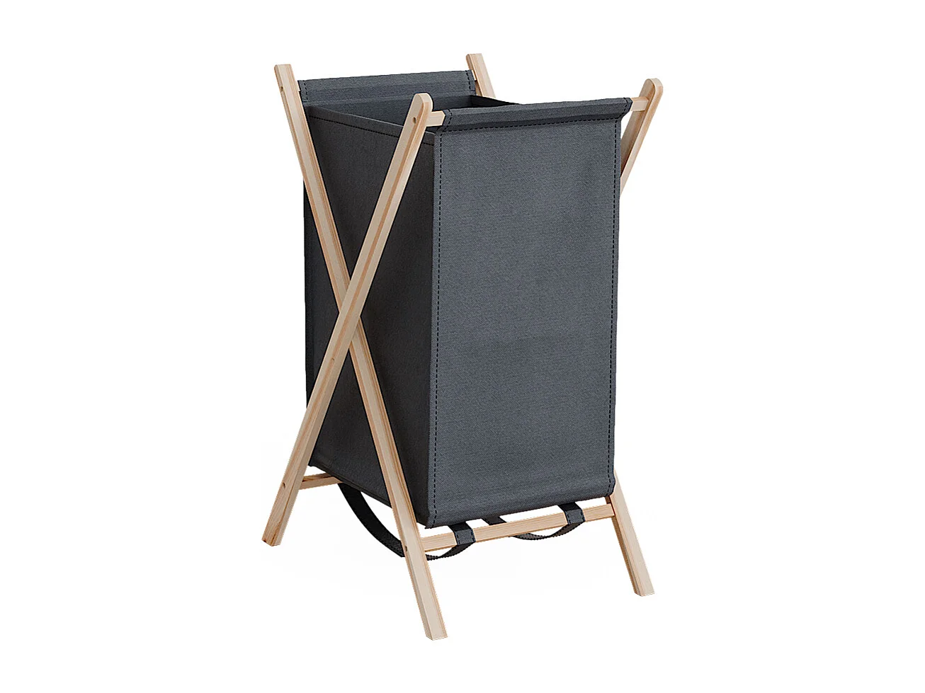 Panier à linge gris 40x45x64 bruno