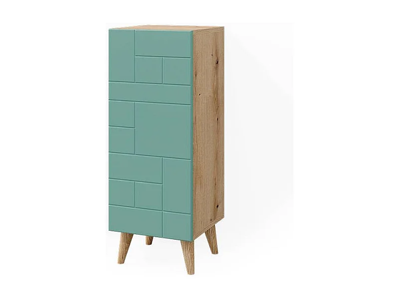 Mobiletto bagno verde menta 30.3x31.2x80.3 rudi