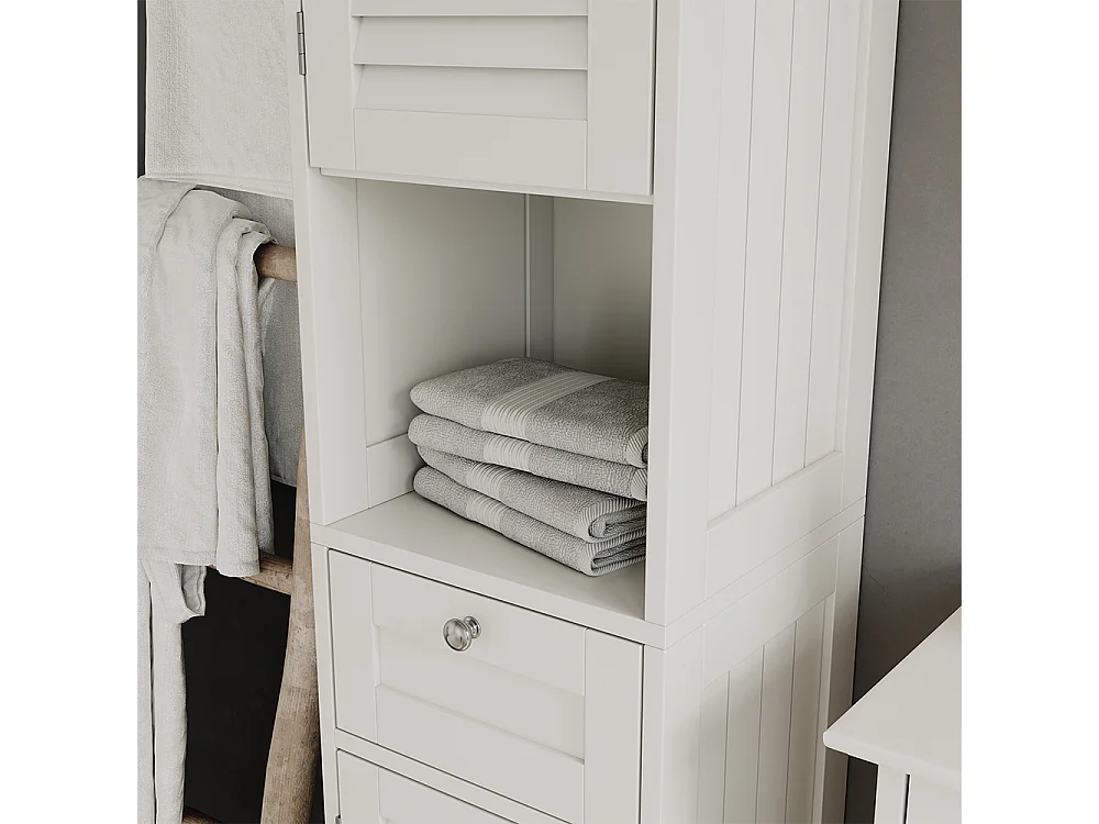 Badschrank weiß 32x30x170 riad