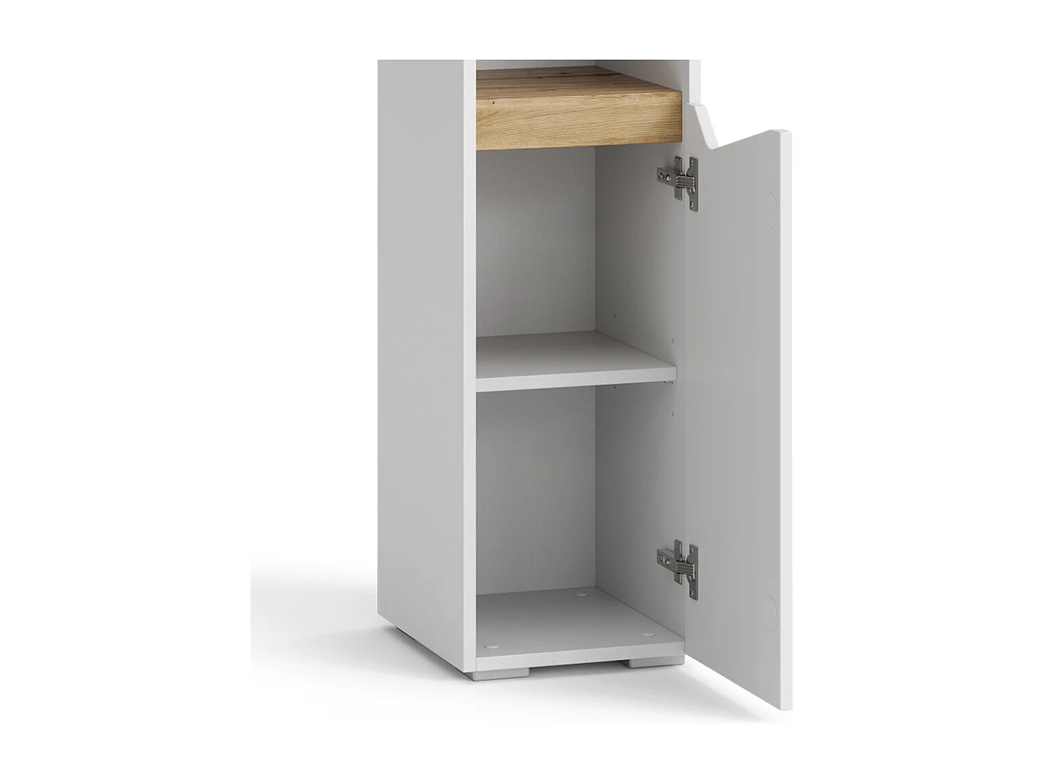 Meuble salle de bain blanc/artisan 30x35x180 marelle