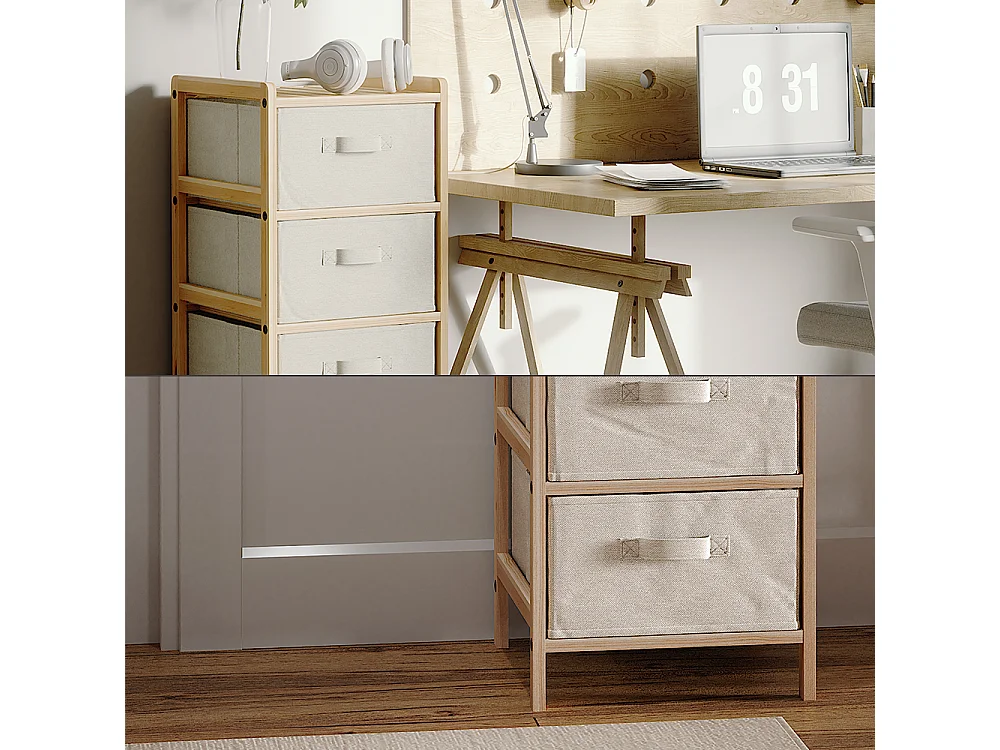 Mobile da bagno beige 34.5x36.5x86 bruno