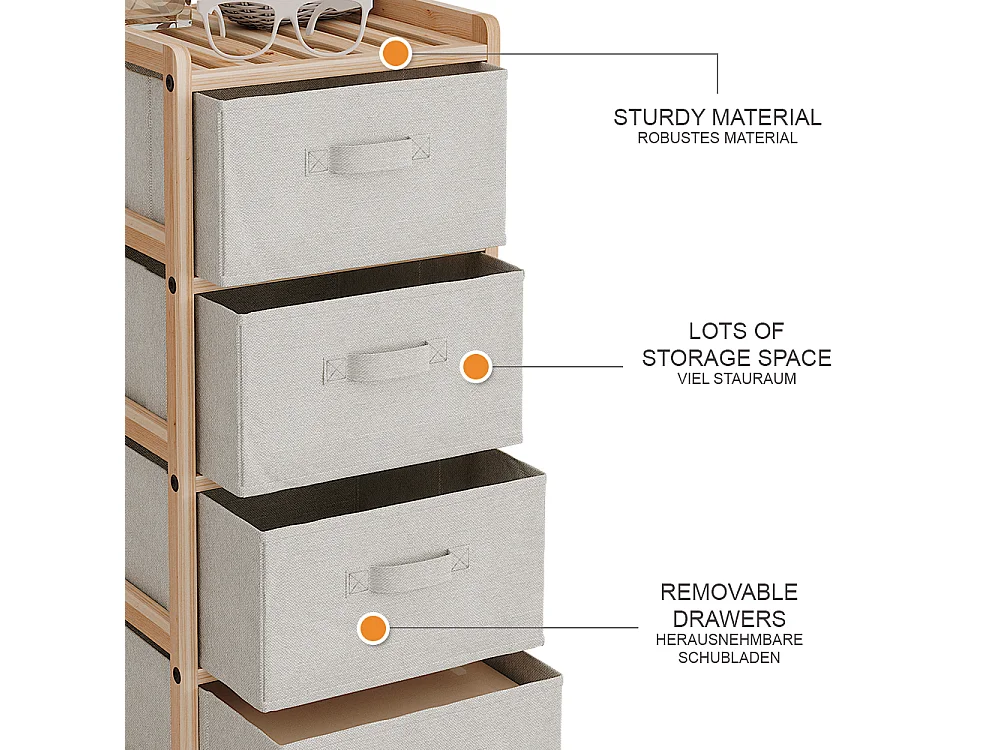 Mobile da bagno beige 34.5x36.5x86 bruno