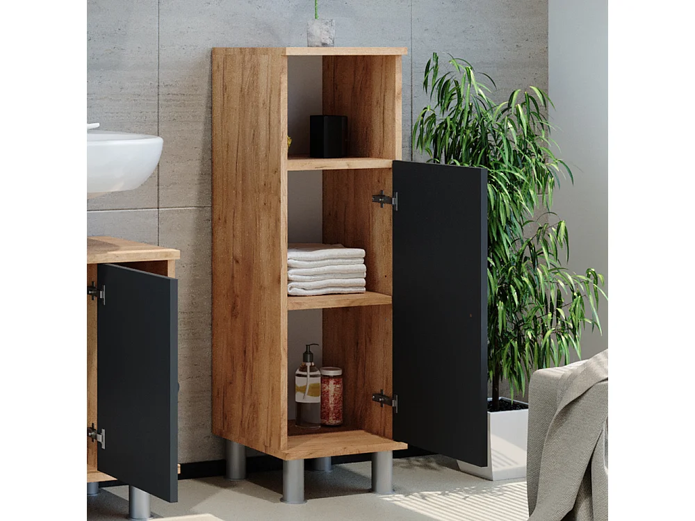 Midischrank eiche 30x30x95 fynn