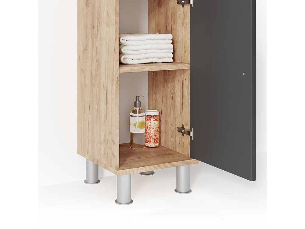 Midischrank eiche 30x30x95 fynn