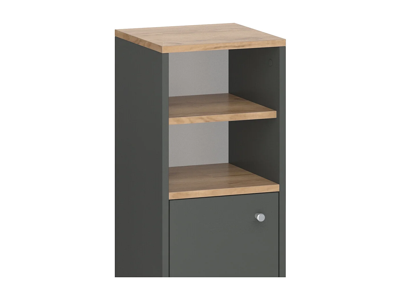 Meuble salle de bain anthracite 30x30x95 senyo