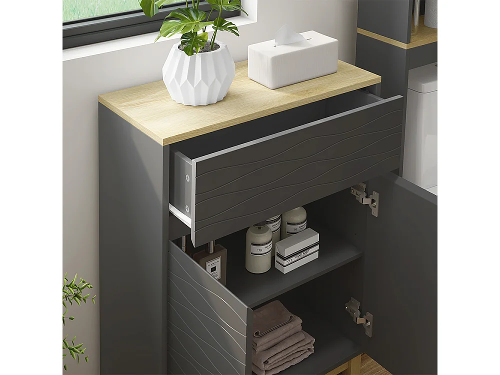 Meuble middle anthracite 60x30x80 livia