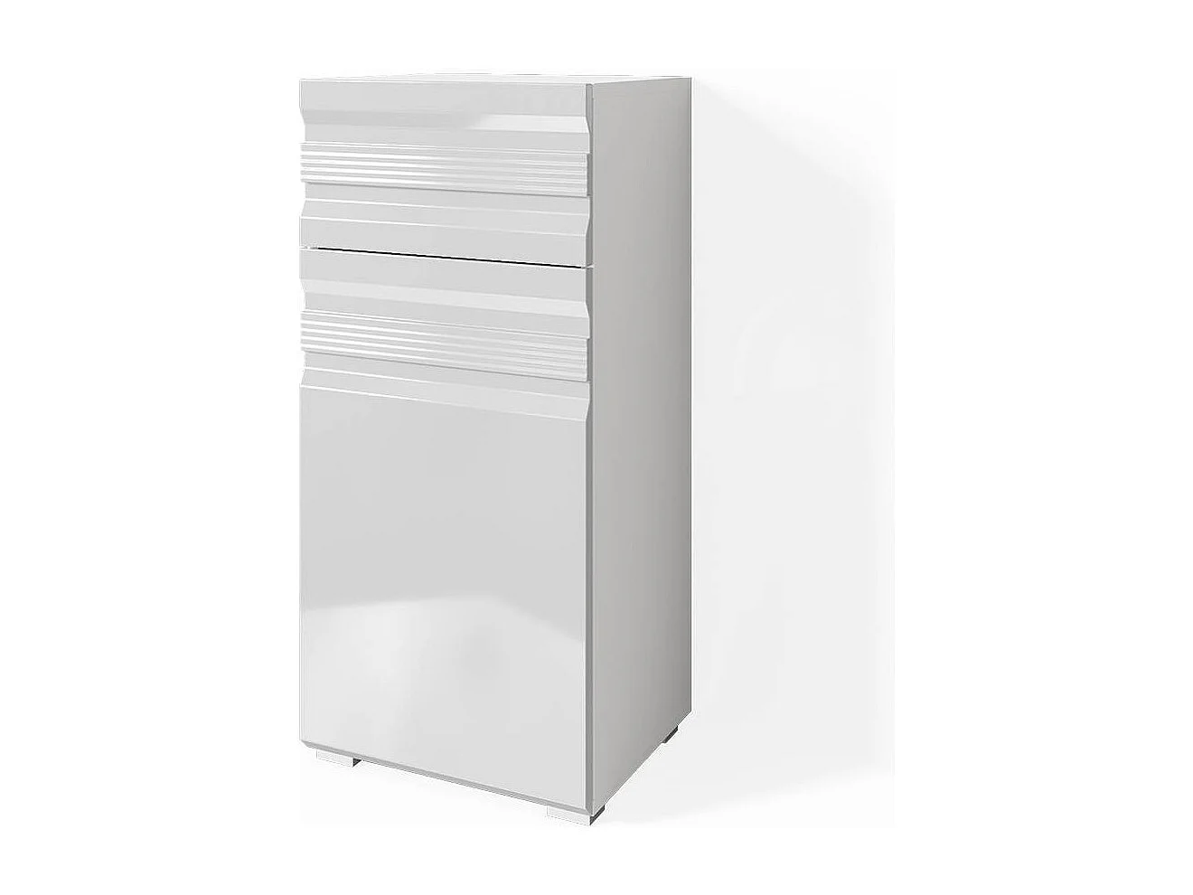 Meuble salle de bain blanc haute brillance 36.4x31x79 fredd