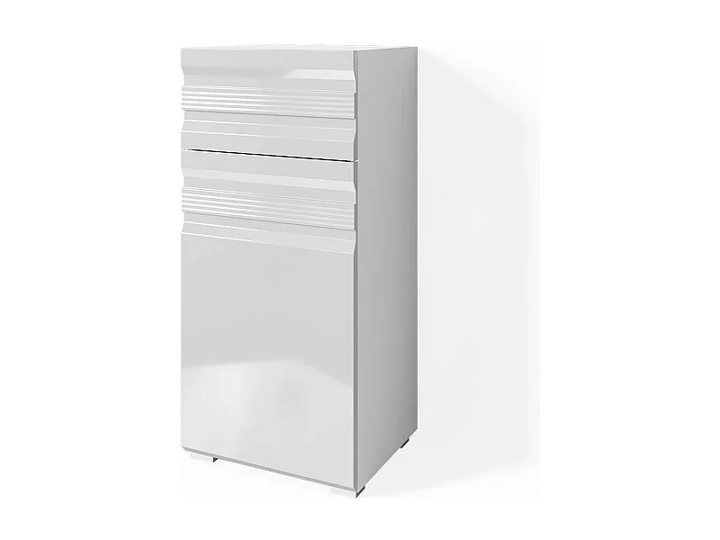 Mobiletto bagno bianco lucido 36.4x31x79 fredd