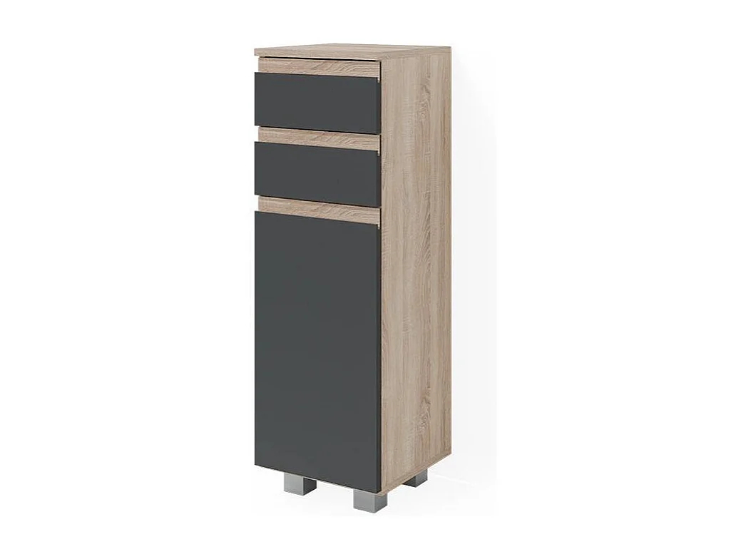 Midischrank anthrazit 30x30x95 j-shape