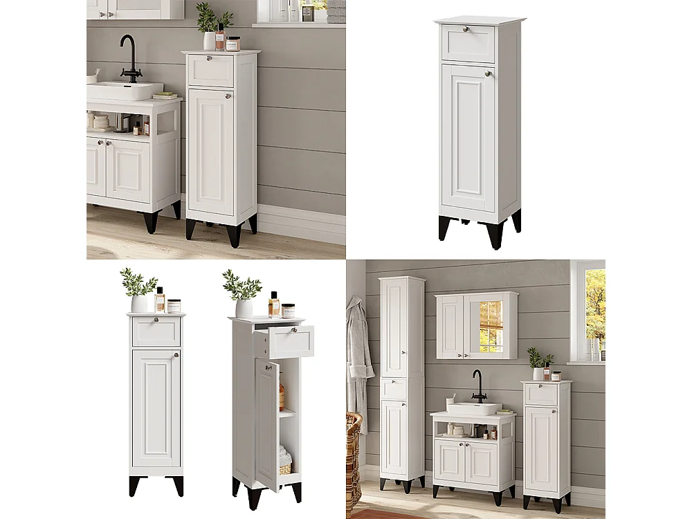 Armoire de salle de bain blanc 32x30x92 vanity