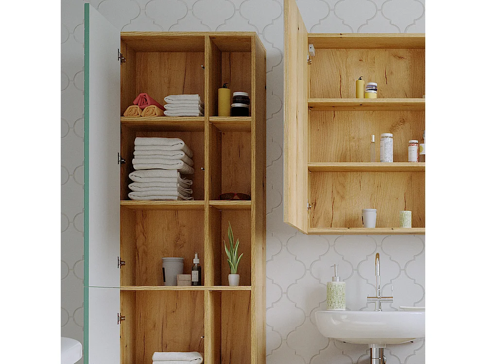 Badschrank mintgrün 56x30.6x193 rudi